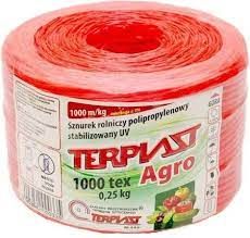 Шнурок садовый TEX1000/500м Terplast (Польша) 0,5 кг красный 1979854806 фото